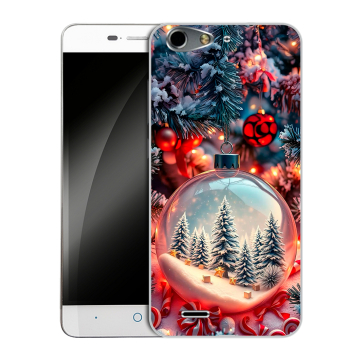 Силиконовый чехол на ZTE Blade L4 с принтом Новый год