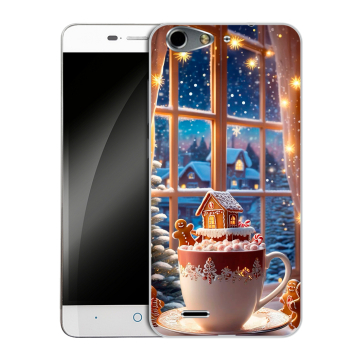 Силиконовый чехол на ZTE Blade L4 с принтом Новый год