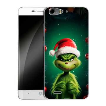 Силиконовый чехол на ZTE Blade L4 с принтом Гринч Новый год Рождество