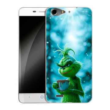 Силиконовый чехол на ZTE Blade L4 с принтом Новый год гринч