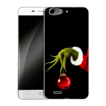 Силиконовый чехол на ZTE Blade L4 с принтом Новый год Гринч