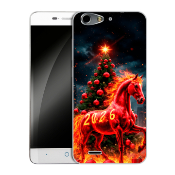 Силиконовый чехол на ZTE Blade L4 с принтом Новый год