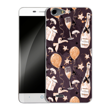 Силиконовый чехол на ZTE Blade L4 с принтом Новый год