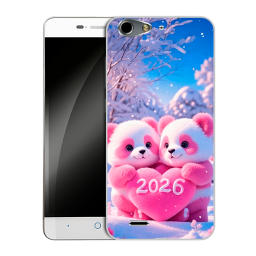 Силиконовый чехол на ZTE Blade L4 с принтом Новый год