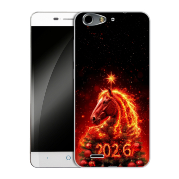Силиконовый чехол на ZTE Blade L4 с принтом Новый год