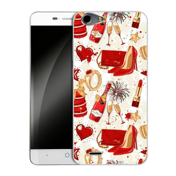 Силиконовый чехол на ZTE Blade L4 с принтом Новый год