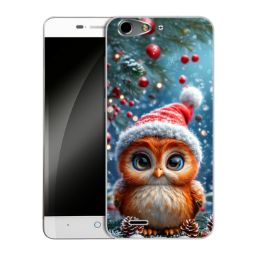 Силиконовый чехол на ZTE Blade L4 с принтом Новый год