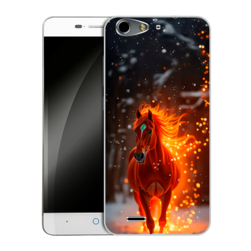 Силиконовый чехол на ZTE Blade L4 с принтом Новый год