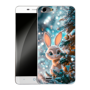 Силиконовый чехол на ZTE Blade L4 с принтом Новый год