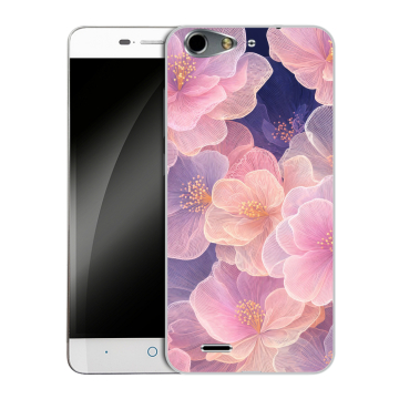Силиконовый чехол на ZTE Blade L4 с принтом женский