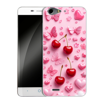 Силиконовый чехол на ZTE Blade L4 с принтом для девочек
