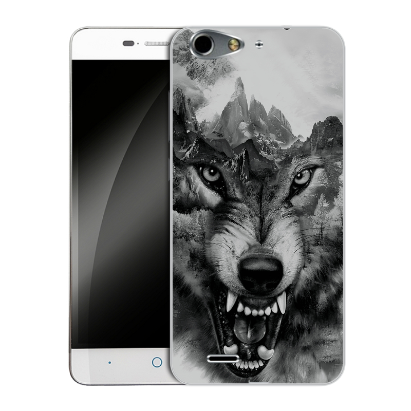 Силиконовый чехол на ZTE Blade L4 с принтом Волк Силиконовый чехол на ZTE Blade L4 с принтом Волк
