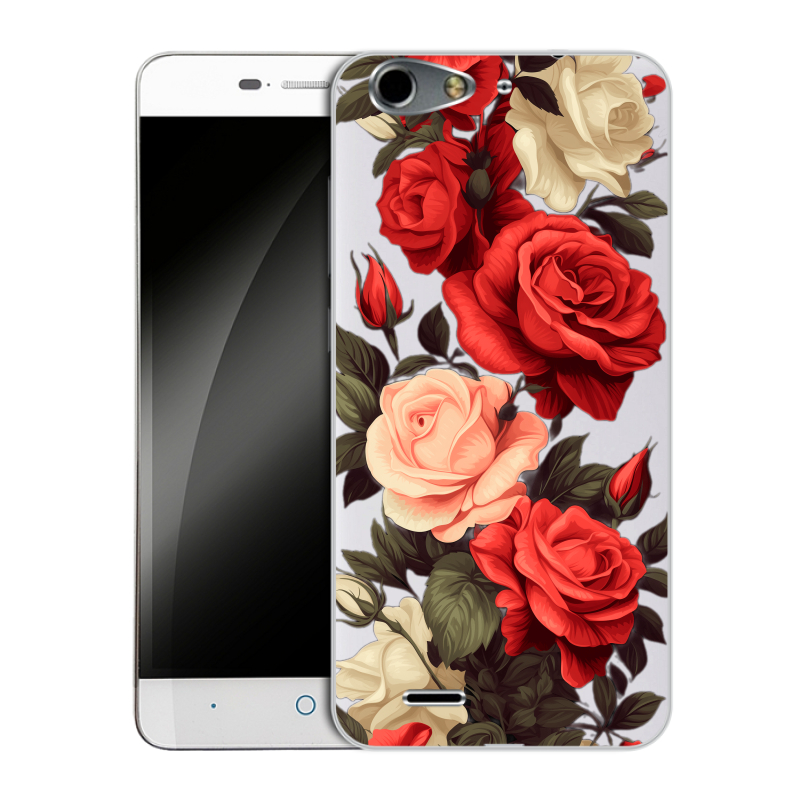Силиконовый чехол на ZTE Blade L4 с принтом Розы Силиконовый чехол на ZTE Blade L4 с принтом Розы