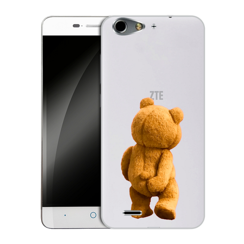 Силиконовый чехол на ZTE Blade L4 с принтом Медведь Силиконовый чехол на ZTE Blade L4 с принтом Медведь