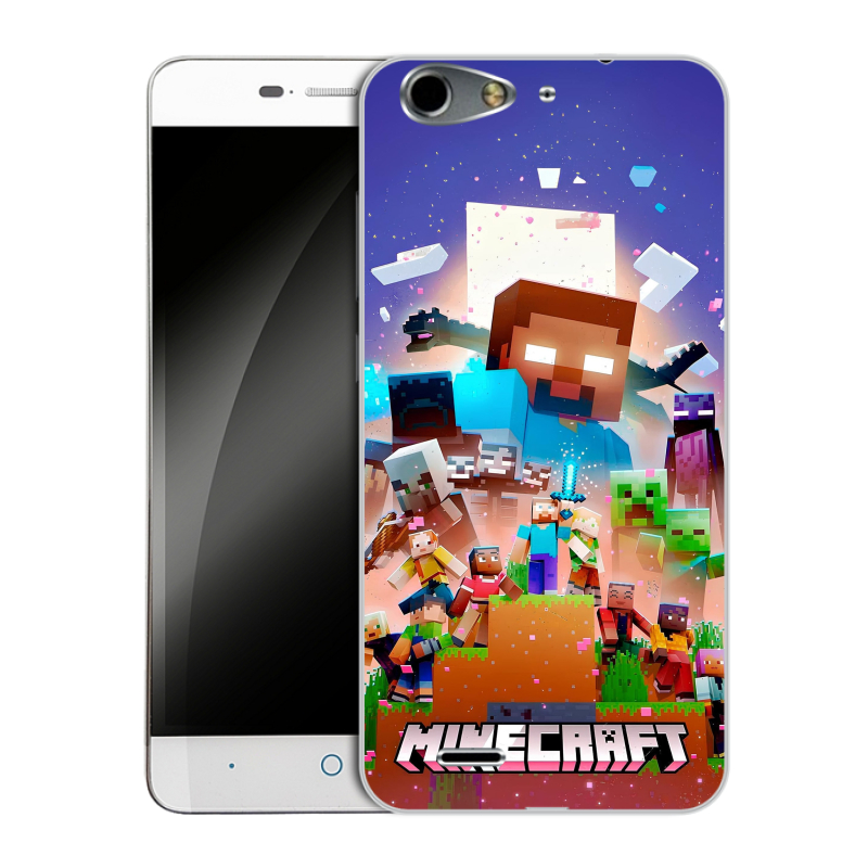 Силиконовый чехол на ZTE Blade L4 с принтом Майнкрафт Minecraft Силиконовый чехол на ZTE Blade L4 с принтом Майнкрафт Minecraft