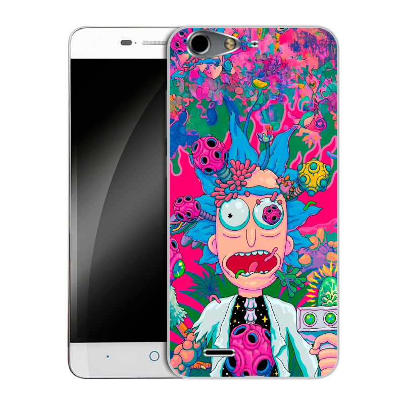Силиконовый чехол на ZTE Blade L4 с принтом Рик и Морти Rick Morty Силиконовый чехол на ZTE Blade L4 с принтом Рик и Морти Rick Morty