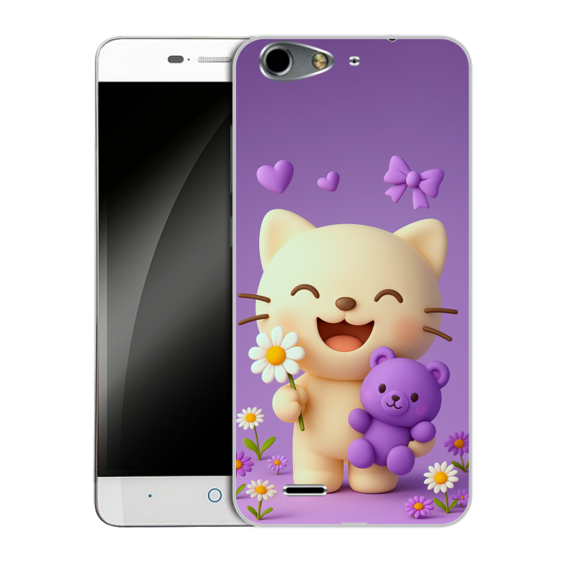 Силиконовый чехол на ZTE Blade L4 с принтом для девочек Силиконовый чехол на ZTE Blade L4 с принтом для девочек