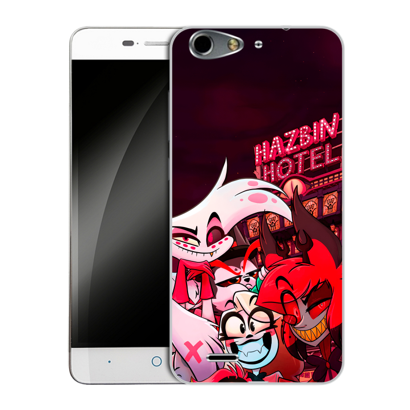 Силиконовый чехол на ZTE Blade L4 с принтом Hazbin Hotel Отель Хазбин Силиконовый чехол на ZTE Blade L4 с принтом Hazbin Hotel Отель Хазбин