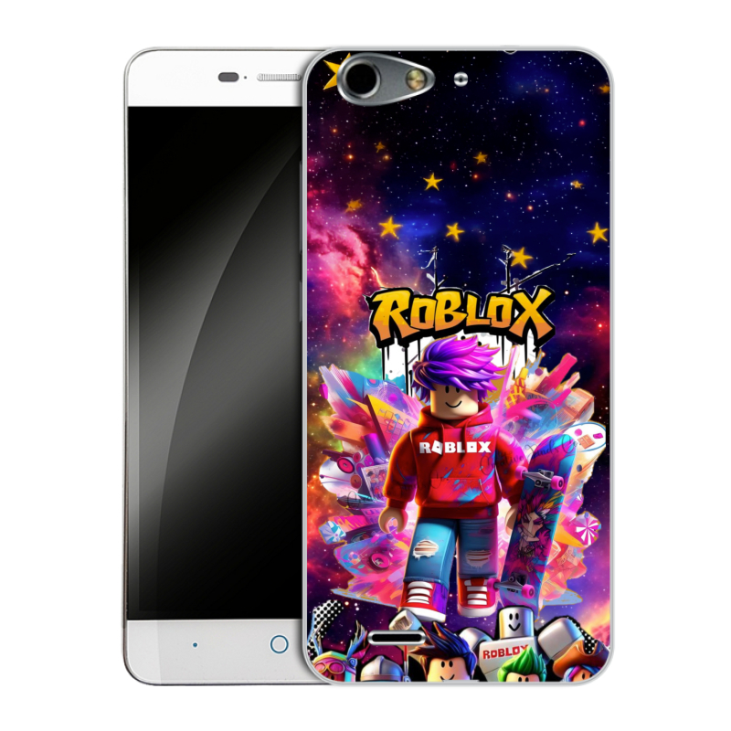 Силиконовый чехол на ZTE Blade L4 с принтом Roblox Роблокс Силиконовый чехол на ZTE Blade L4 с принтом Roblox Роблокс