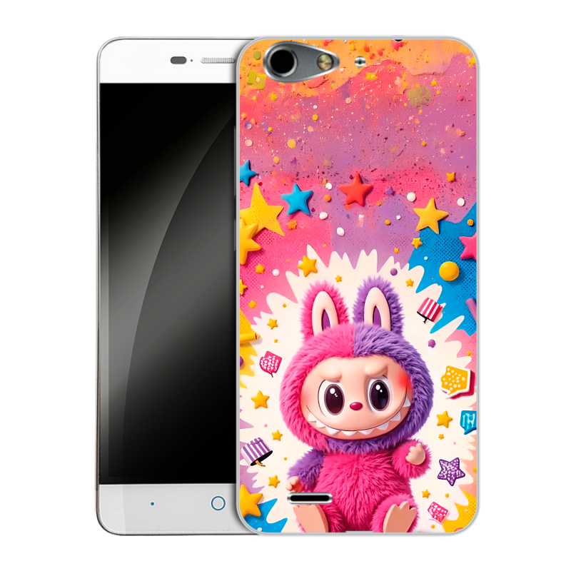 Силиконовый чехол на ZTE Blade L4 с принтом Labubu Лабубу Силиконовый чехол на ZTE Blade L4 с принтом Labubu Лабубу