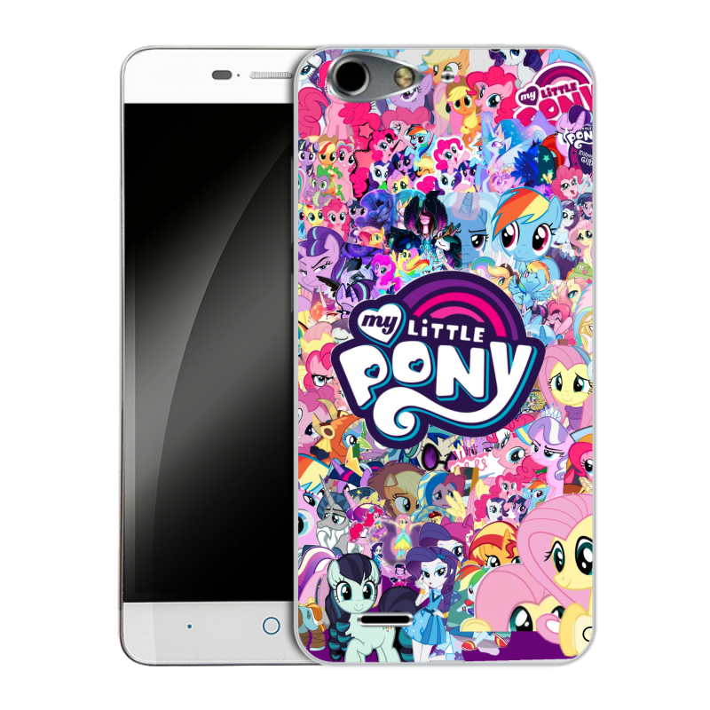 Силиконовый чехол на ZTE Blade L4 с принтом My little pony Дружба чудо Силиконовый чехол на ZTE Blade L4 с принтом My little pony Дружба чудо