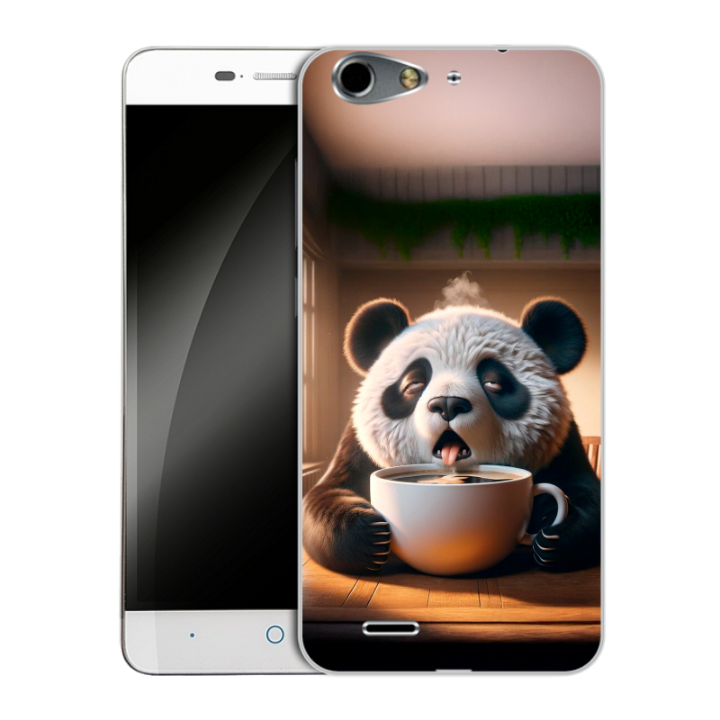 Силиконовый чехол на ZTE Blade L4 с принтом смешная панда Силиконовый чехол на ZTE Blade L4 с принтом смешная панда
