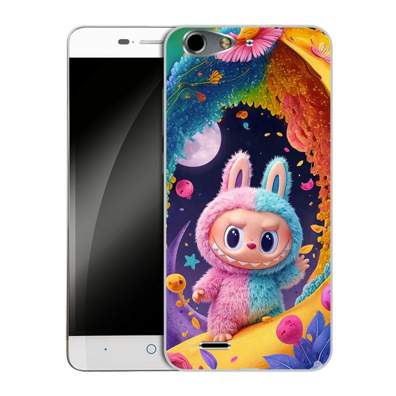 Силиконовый чехол на ZTE Blade L4 с принтом Labubu Лабубу Силиконовый чехол на ZTE Blade L4 с принтом Labubu Лабубу
