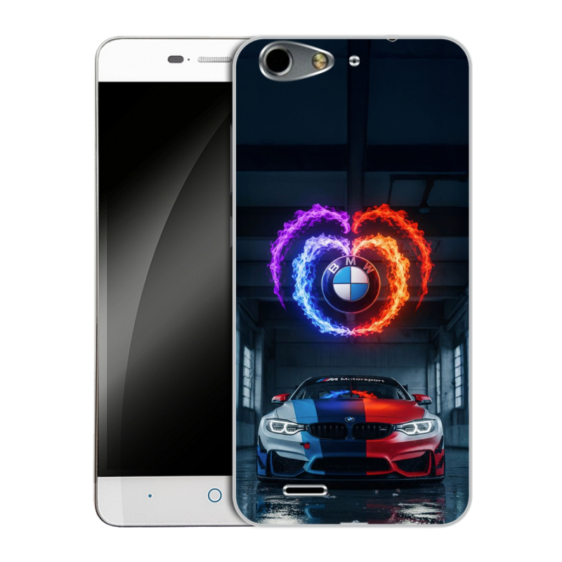 Силиконовый чехол на ZTE Blade L4 с принтом BMW БМВ Силиконовый чехол на ZTE Blade L4 с принтом BMW БМВ