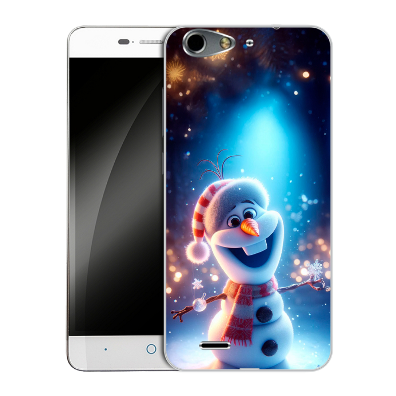 Силиконовый чехол на ZTE Blade L4 с принтом Новый год Силиконовый чехол на ZTE Blade L4 с принтом Новый год