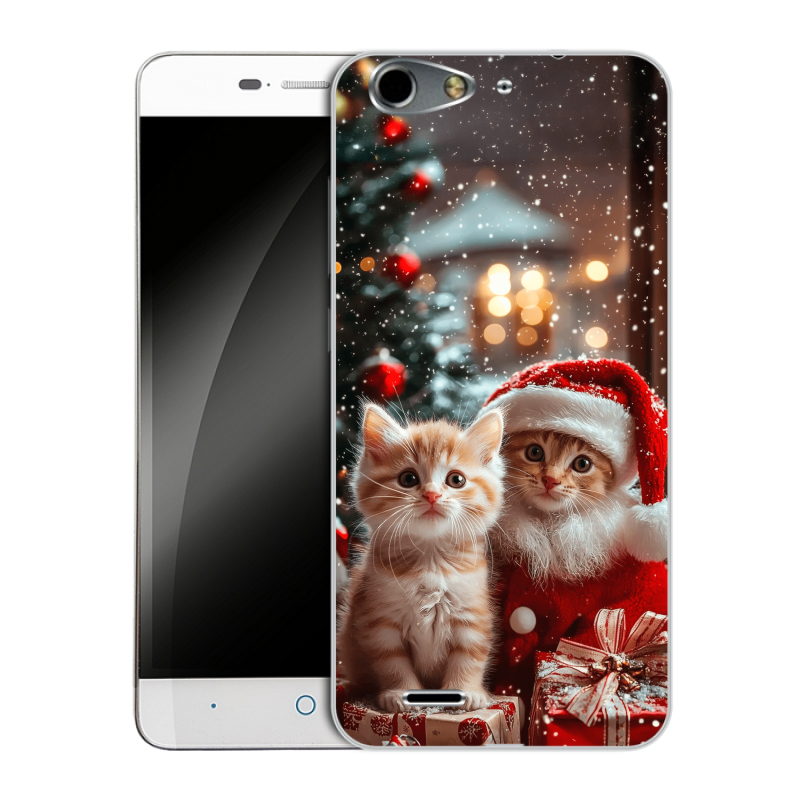 Силиконовый чехол на ZTE Blade L4 с принтом Новый год Силиконовый чехол на ZTE Blade L4 с принтом Новый год