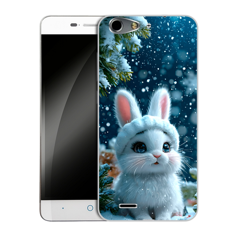 Силиконовый чехол на ZTE Blade L4 с принтом Новый год Силиконовый чехол на ZTE Blade L4 с принтом Новый год
