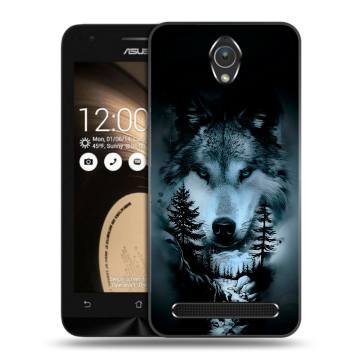 Пластиковый чехол на ASUS ZenFone Go 4.5 с принтом Лесной волк