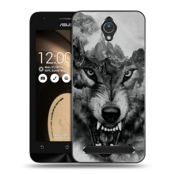 Пластиковый чехол на ASUS ZenFone Go 4.5 с принтом Волк Пластиковый чехол на ASUS ZenFone Go 4.5 с принтом Волк