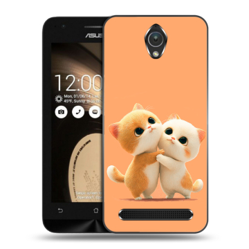 Пластиковый чехол на ASUS ZenFone Go 4.5 с принтом Милые котики Пластиковый чехол на ASUS ZenFone Go 4.5 с принтом Милые котики
