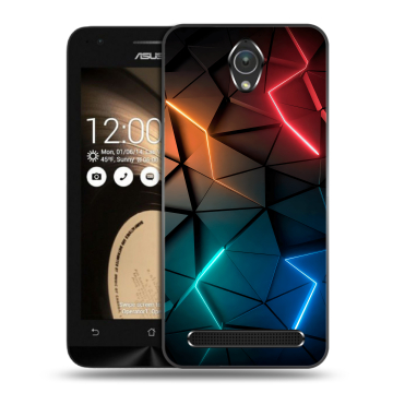 Пластиковый чехол на ASUS ZenFone Go 4.5 с принтом Абстракция неон Пластиковый чехол на ASUS ZenFone Go 4.5 с принтом Абстракция неон