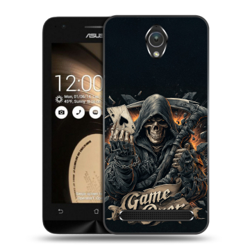 Пластиковый чехол на ASUS ZenFone Go 4.5 с принтом Скелет карты Пластиковый чехол на ASUS ZenFone Go 4.5 с принтом Скелет карты