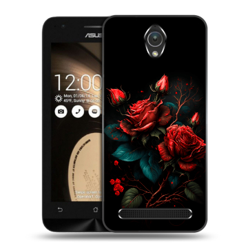 Пластиковый чехол на ASUS ZenFone Go 4.5 с принтом Розы красные