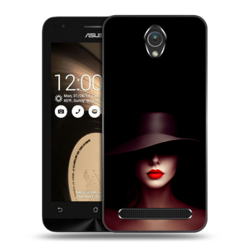 Пластиковый чехол на ASUS ZenFone Go 4.5 с принтом Девушка в шляпе Пластиковый чехол на ASUS ZenFone Go 4.5 с принтом Девушка в шляпе
