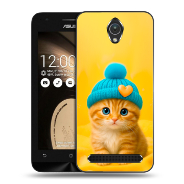 Пластиковый чехол на ASUS ZenFone Go 4.5 с принтом Котенок в шапке Пластиковый чехол на ASUS ZenFone Go 4.5 с принтом Котенок в шапке