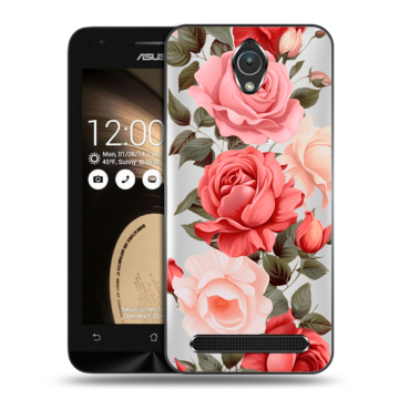 Пластиковый чехол на ASUS ZenFone Go 4.5 с принтом Розы