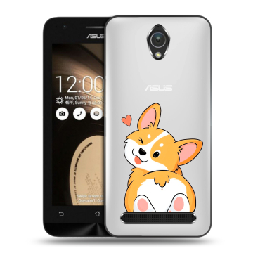 Пластиковый чехол на ASUS ZenFone Go 4.5 с принтом Корги Пластиковый чехол на ASUS ZenFone Go 4.5 с принтом Корги