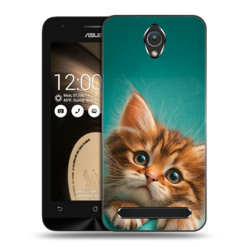 Пластиковый чехол на ASUS ZenFone Go 4.5 с принтом котенок