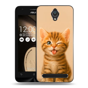 Пластиковый чехол на ASUS ZenFone Go 4.5 с принтом котенок Пластиковый чехол на ASUS ZenFone Go 4.5 с принтом котенок