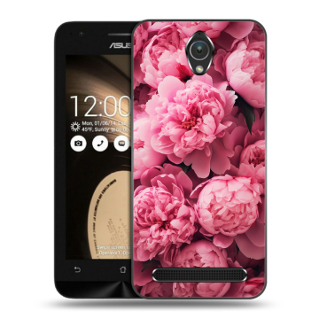 Пластиковый чехол на ASUS ZenFone Go 4.5 с принтом цветы пионы Пластиковый чехол на ASUS ZenFone Go 4.5 с принтом цветы пионы