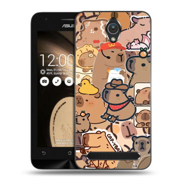 Пластиковый чехол на ASUS ZenFone Go 4.5 с принтом капибара Пластиковый чехол на ASUS ZenFone Go 4.5 с принтом капибара