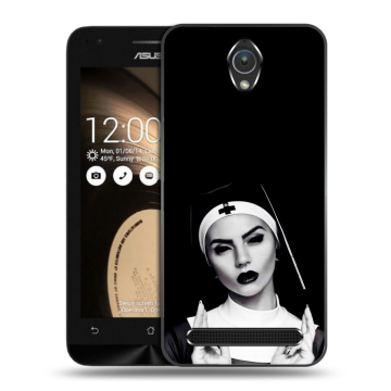 Пластиковый чехол на ASUS ZenFone Go 4.5 с принтом монашка