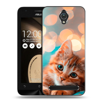 Пластиковый чехол на ASUS ZenFone Go 4.5 с принтом котик