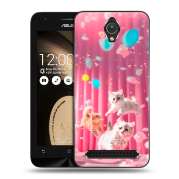 Пластиковый чехол на ASUS ZenFone Go 4.5 с принтом милые котики Пластиковый чехол на ASUS ZenFone Go 4.5 с принтом милые котики