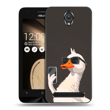 Пластиковый чехол на ASUS ZenFone Go 4.5 с принтом утка в очках Пластиковый чехол на ASUS ZenFone Go 4.5 с принтом утка в очках