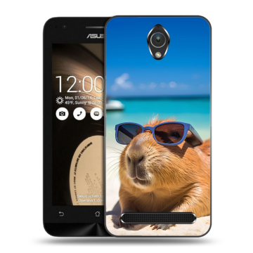 Пластиковый чехол на ASUS ZenFone Go 4.5 с принтом Капибара
